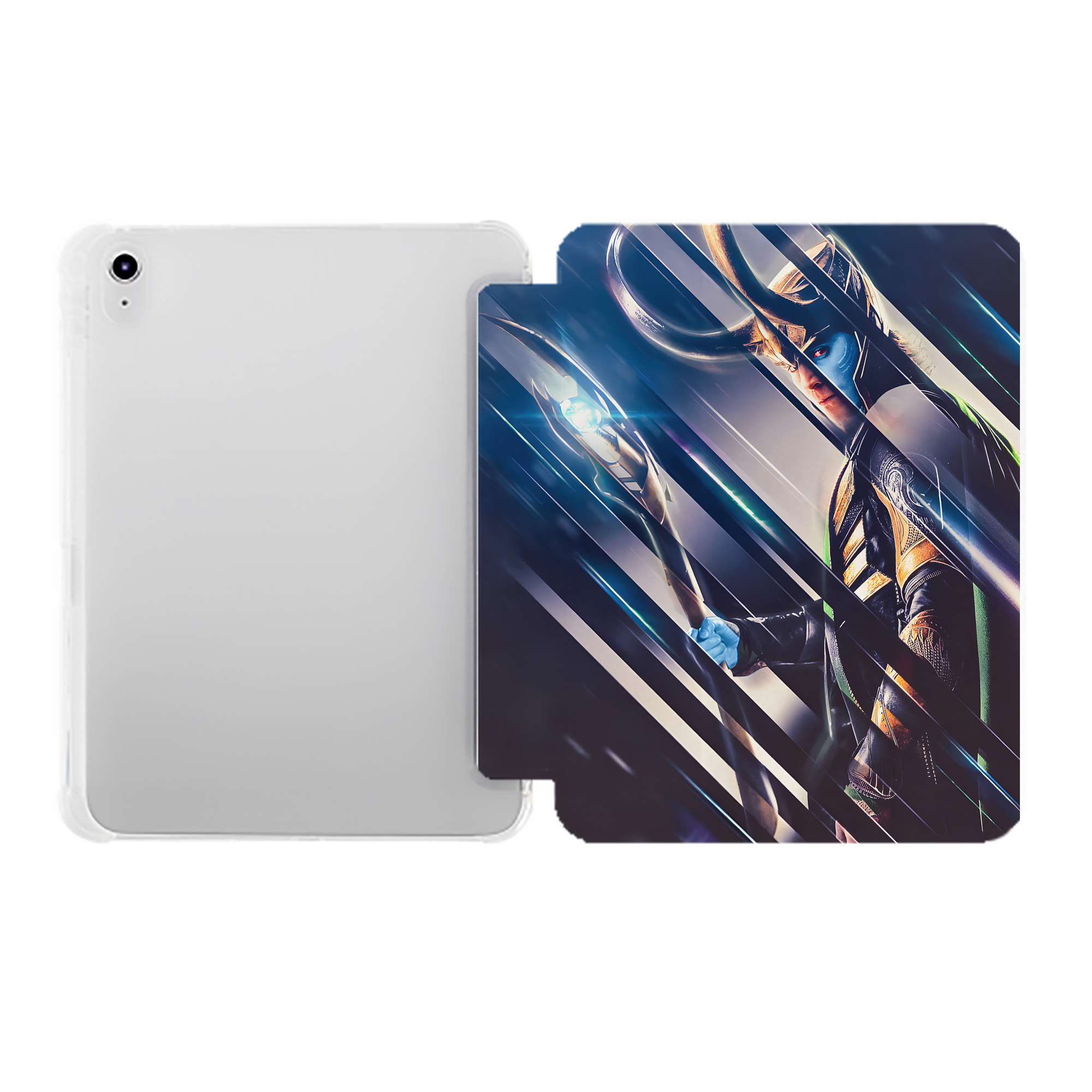 （画像用） アベンジャーズ The Avengers IPad ケース ペン収納付き 三つ折りスタンド PUレザー×シリコン 対応機種9.5/10.5/10.9インチ